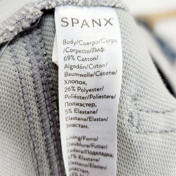 New Spanx Jean-ish Ankle Leggings Stone Wash Camo Pull On Stretch Medium Pants - Picture 11 of 11